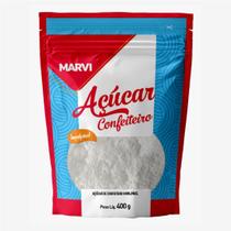 Açucar de confeiteiro Marvi 400g Doces Bolos Tortas Suspiros e decoração