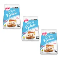 Açúcar Gelado Kit 3kg Pacotes Não Derrete e Não Congela Mix