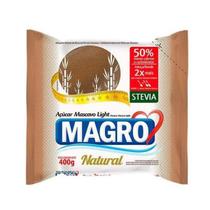 Açúcar Mascavo Light com Stevia Magro 400 g - Lowçúcar