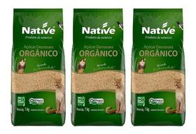 Açúcar Orgânico Demerara Native 1kg - Kit Com 3un Açúcar Orgânico Demerara Native 1kg - Kit Com 3un