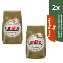 Açúcar Refinado Granulado Premium União 1kg KITS COM 2