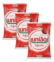 Açúcar Refinado União - 1Kg Kit 3