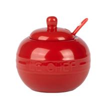 Açucareiro 300ml Com Colher Porta Açucar Sal Tempero Louça Ceramica