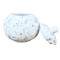 Açucareiro 350ml Porcelana Branca Mesa Posta Café Chá Açucareiro 350ml Porcelana Branca Mesa Posta Café Chá