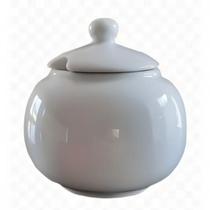 Açucareiro 400 ml em porcelana branca forte e resistente Açucareiro 400 ml em porcelana branca forte e resistente