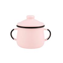 Açucareiro 8 Esmaltado Rosa Claro 380 ml - Ewel Açucareiro 8 Esmaltado Rosa Claro 380 ml - Ewel