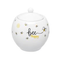 Açucareiro Abelhinha 350ml Em Porcelana Honey Bee Hauskraft