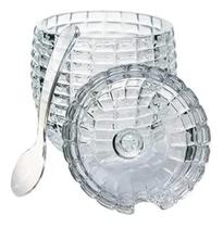 Acucareiro C/Colher De Cristal De Chumbo Tress 210Ml