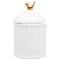 Açucareiro Colibri com Colher 10,5x7cm em Cerâmica Wolff - Decorafast