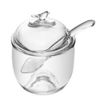 Acucareiro com colher e tampa bird 150ml cristal