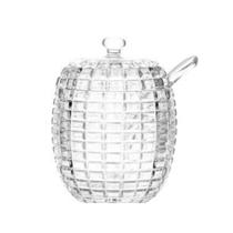 Açucareiro com Tampa e Colher de Cristal Tress 210ml Lyor Açucareiro com Tampa e Colher de Cristal Tress 210ml Lyor