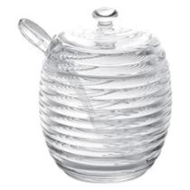 Açucareiro Cristal c/colher Colméia 210ml Lyor Açucareiro Cristal c/colher Colméia 210ml Lyor