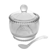 ACUCAREIRO CRISTAL C/COLHER PEARL 10x8x7cm ACUCAREIRO CRISTAL C/COLHER PEARL 10x8x7cm