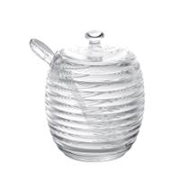 Açucareiro Cristal com Colher e Tampa Colmeia 210ml 1317 Lyor Açucareiro Cristal com Colher e Tampa Colmeia 210ml 1317 Lyor