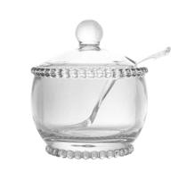 Açucareiro Cristal Com Colher Pearl 10X8X7Cm Wolff Açucareiro Cristal Com Colher Pearl 10X8X7Cm Wolff