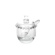 Açucareiro cristal de chumbo com colher coração 9,5x12cm - LYOR Açucareiro cristal de chumbo com colher coração 9,5x12cm - LYOR