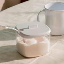 Açucareiro De Acrílico Break Branco 10x12x09cm