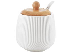 Açucareiro de Cerâmica e Bambu com Colher Hauskraft Oásis Açucareiro de Cerâmica e Bambu com Colher Hauskraft Oásis