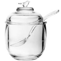 Açucareiro de cristal Bird com colher 10x11 cm