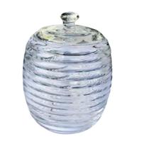 Açucareiro De Cristal C/Colher E Tampa Colmeia 210Ml - Lyor Açucareiro De Cristal C/Colher E Tampa Colmeia 210Ml - Lyor