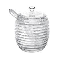 Açucareiro de Cristal Colmeia com Colher Lyor
