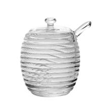 Açucareiro de Cristal com Colher e Tampa Colméia Lyor Açucareiro de Cristal com Colher e Tampa Colméia Lyor