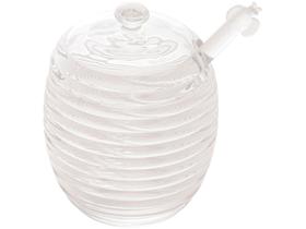Açucareiro de Cristal com Tampa e Colher Lyor - Colméia