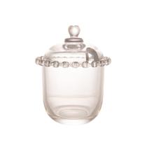 Açucareiro de Cristal de Chumbo c/ Colher Coração 9,5x12cm Lyor Açucareiro de Cristal de Chumbo c/ Colher Coração 9,5x12cm Lyor