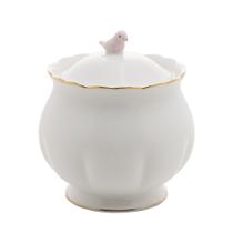 Açucareiro de Porcelana Birds Pássaro Rosa 300ml Açucareiro de Porcelana Birds Pássaro Rosa 300ml