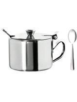 Açucareiro em Aço Inox com Colher 300ml