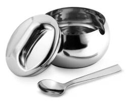 Açucareiro em Aço Inox com Colher - Mimo Style