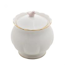 Açucareiro Em Porcelana Birds Branco 300ml - Wolff