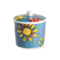 Açucareiro em porcelana Egan Italy Bellamore 240ml azul: Delicadeza e Charme na Mesa Posta