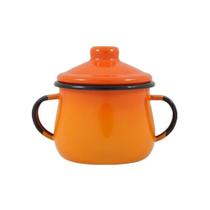 Açucareiro Esmaltado Laranja 380 Ml Ewel