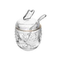 Açucareiro Estilo Borboleta Fio De Ouro Chique Porta Açúcar