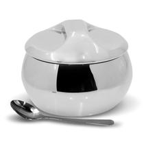 Açucareiro Inox C/tampa Colher Pote Açucar 300ml- Dolce Home