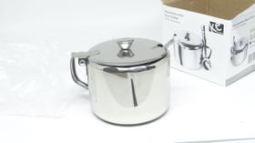 Açucareiro Inox Metálico com Colher 300 ml - Chef Line Açucareiro Inox Metálico com Colher 300 ml - Chef Line
