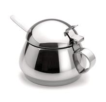 Açucareiro Lyr 250g em Inox com Tampa e Colher Café Mesa