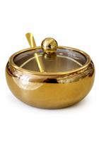 Açucareiro Mol Aço Inox Dourado - 11cm - Lilian