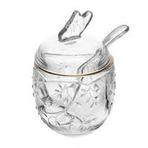 Açucareiro New Butterfly Fio Ouro Cristal 250ml Açucareiro New Butterfly Fio Ouro Cristal 250ml