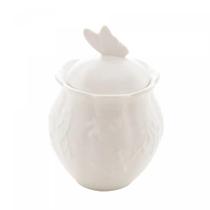 Açucareiro oval lyor new bone butterfly flower 9,5x9,5x13,5cm porcelana 8520