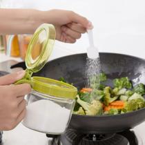 Açucareiro Porta Condimento Vidro com Colher 300ml Lily