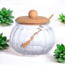 Açucareiro Porta Condimento Vidro Doraine c/ Colher 230ml