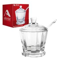 Açucareiro Pote Porta Açúcar Vidro 190ml Lines Decoração Organização Casa Mesa Posta Açucareiro Pote Porta Açúcar Vidro 190ml Lines Decoração Organização Casa Mesa Posta