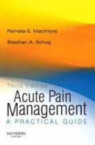 Acute pain management - a practical guide - W.B. SAUNDERS