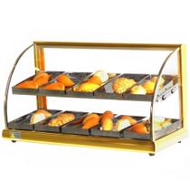 AD10 - Estufa Alfa para salgados de 10 bandejas Dupla Dourada - 127V - Omega AD10 - Estufa Alfa para salgados de 10 bandejas Dupla Dourada - 127V - Omega