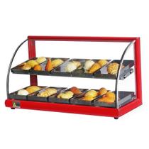 AD10 - Estufa Alfa para salgados de 10 bandejas Dupla Vermelho - 127V - Omega AD10 - Estufa Alfa para salgados de 10 bandejas Dupla Vermelho - 127V - Omega