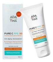 Ada Tina Protetor Solar Pure C Rugas Manchas Sol Fps 50