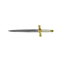 Adaga Decorativa Cabo Branco Com Bainha - 39,5 CM