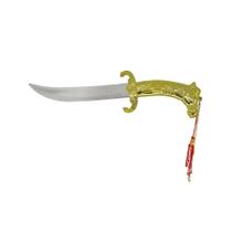 Adaga Decorativa com Lâmina em Aço Inox sem Fio com Bainha e Cabo tipo Cavalo 7 polegadas